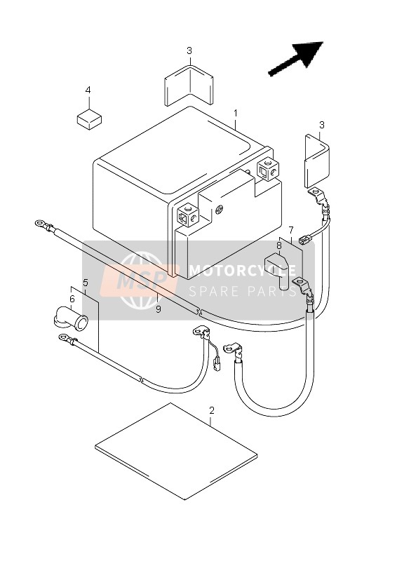 Suzuki UX125 SIXTEEN 2011 Batteria per un 2011 Suzuki UX125 SIXTEEN